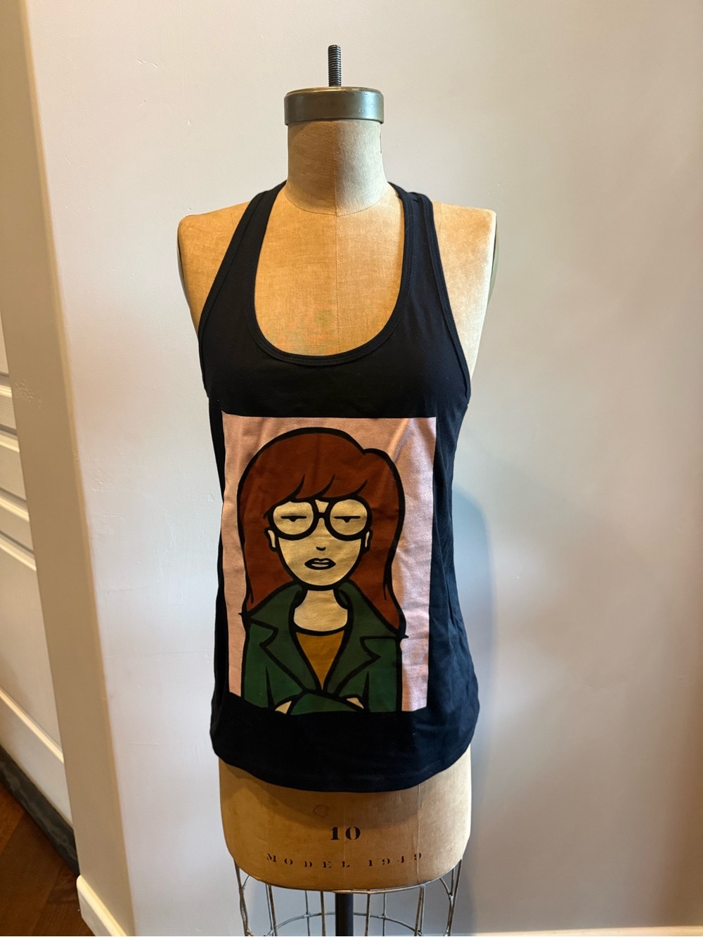 Bella Canvas Black Racerback Tank with Daria